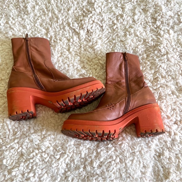 Free People leather boot in Terra Cotta - Picture 5 of 13